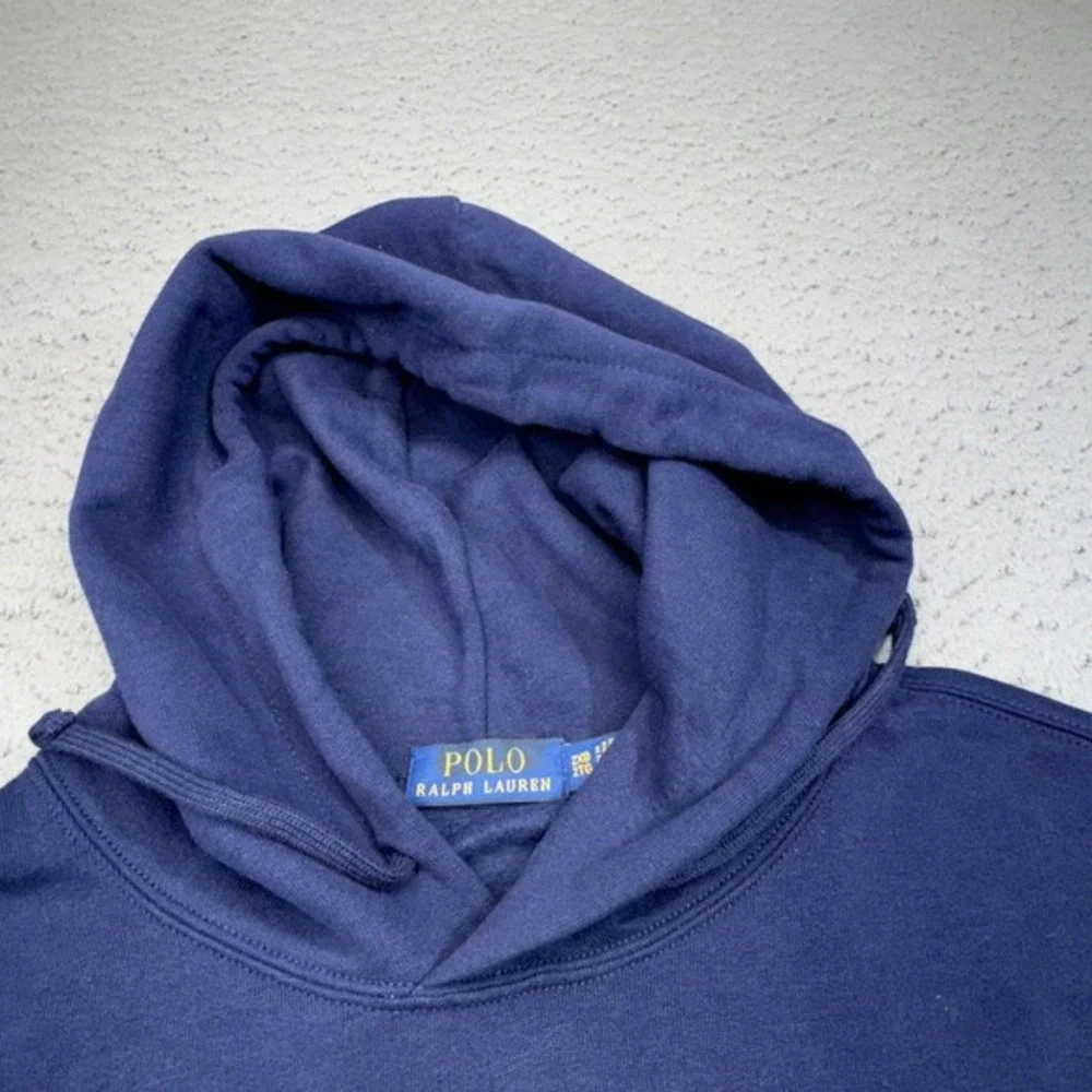 Polo Ralph Lauren Hoodie Mens‎ Big 2X Blue Triple Pony Graphic Trifecta Pockets